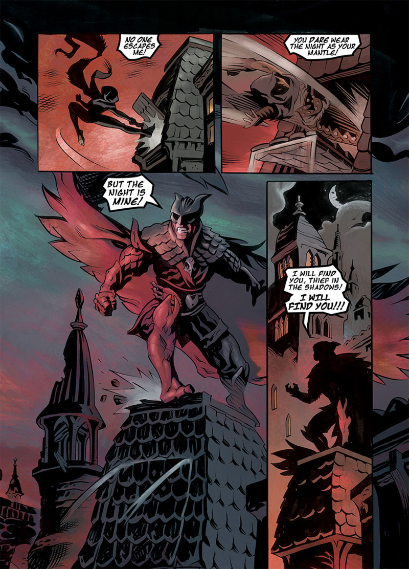 Illustration for article titled Oni exclusive: Superheroes get medieval in Ted Naifeh’s Night’s Dominion